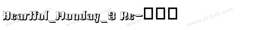 Heartful_Monday_3 Re字体转换